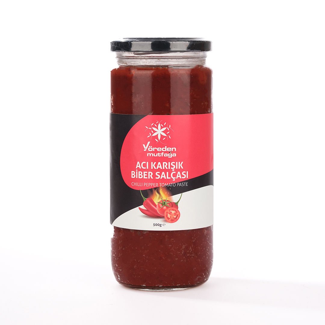 Acı Karışık Biber Salçası 500 g