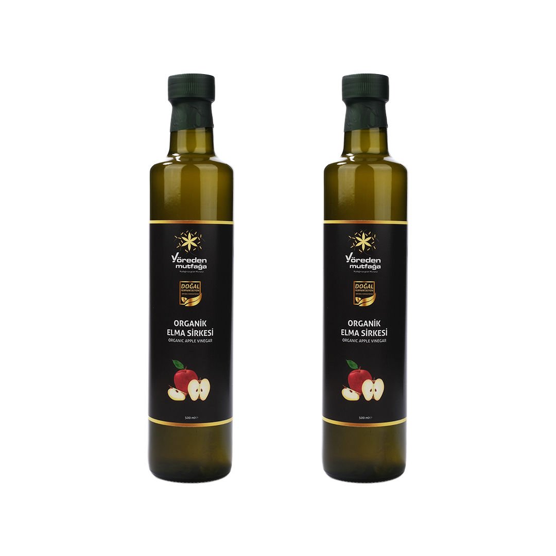 Organik Elma Sirkesi 500 mL (2)'li Paket