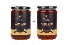 Ham Çam (Salgı) Balı + Ham Hayıt Çiçeği Balı 850 g 2'li Paket