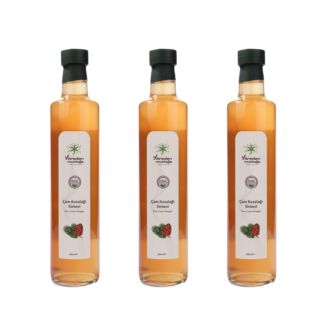 Çam Kozalağı Sirkesi 500 mL (3)'lü Paket